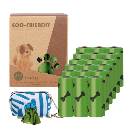 Dogs Poop Bag 270 Units 18 Rolls Biodegradable Eco Friendly